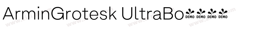 ArminGrotesk UltraBo字体转换